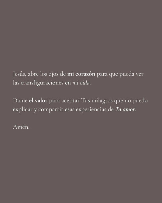 Decisión después de transfiguración